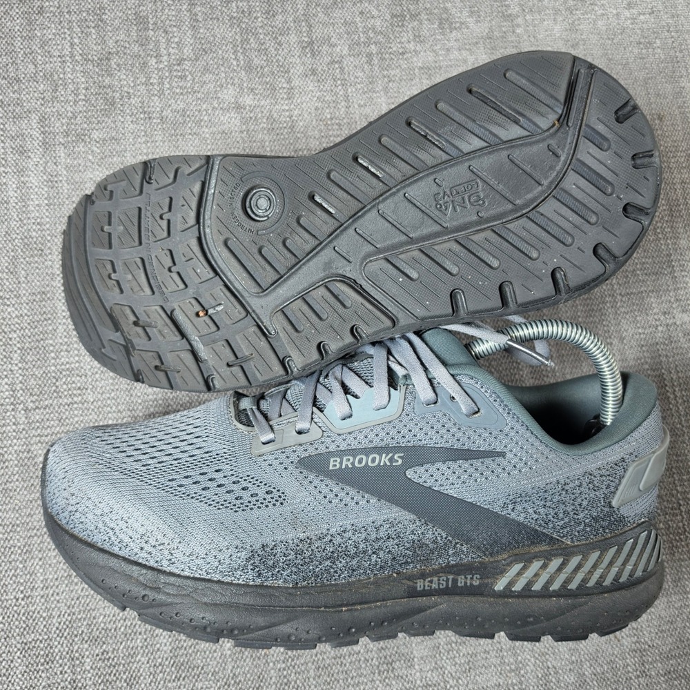Brooks Beast GTS 24 Mens 8.5 Grey Wide 2E Running Shoes 1104252E069 Support